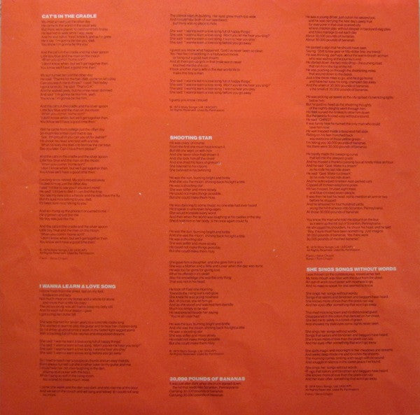 Harry Chapin - Verities & Balderdash - LP