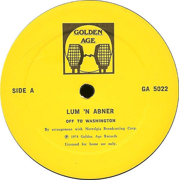 Lum 'N Abner - Lum 'N Abner: Two Fun Filled Shows - LP