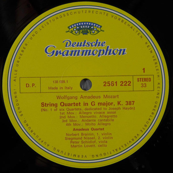 Mozart*, Amadeus-Quartett - Die Großen Streichquartette - LP