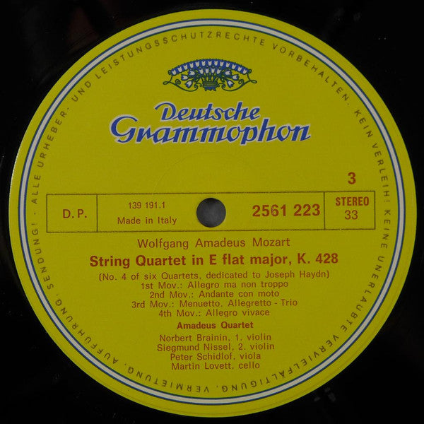 Mozart*, Amadeus-Quartett - Die Großen Streichquartette - LP