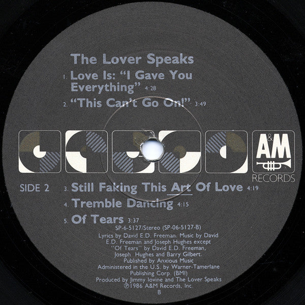 The Lover Speaks - The Lover Speaks - LP