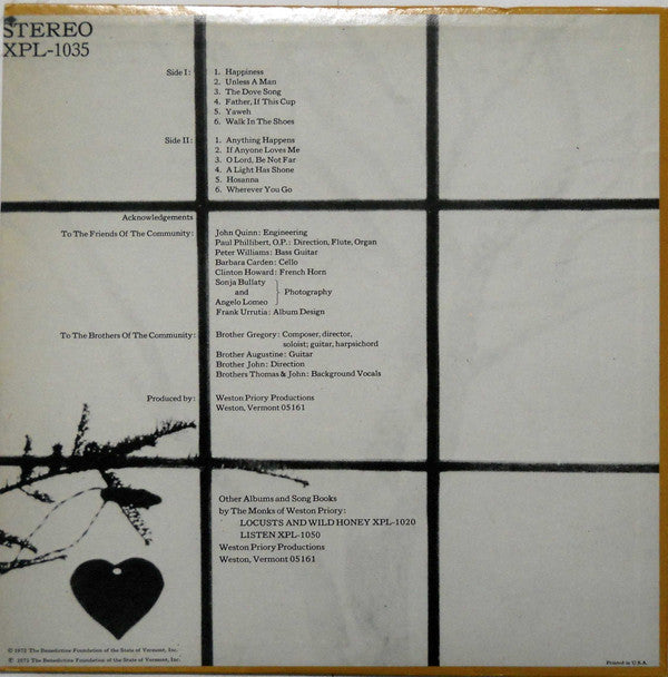 The Monks Of Weston Priory - Wherever You Go: Songs Of Openness To New Life - LP