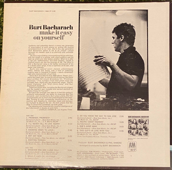 Burt Bacharach - Make It Easy On Yourself - LP