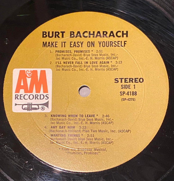 Burt Bacharach - Make It Easy On Yourself - LP