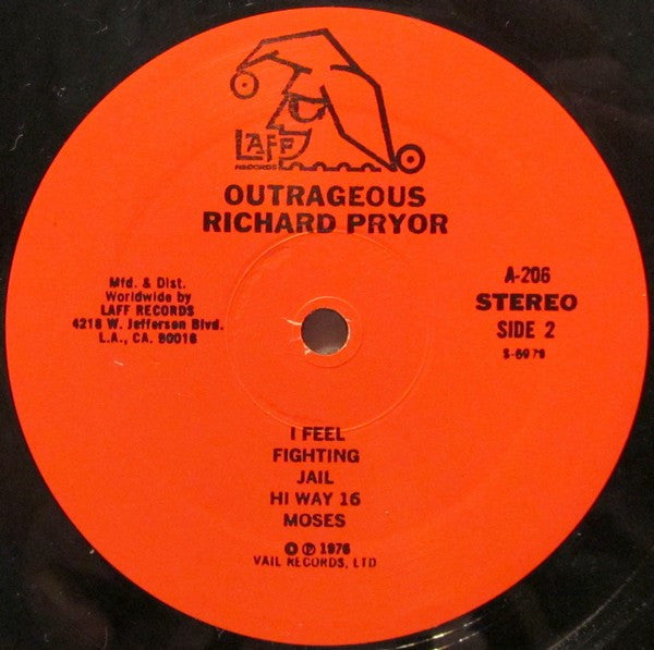 Richard Pryor - Outrageous - LP