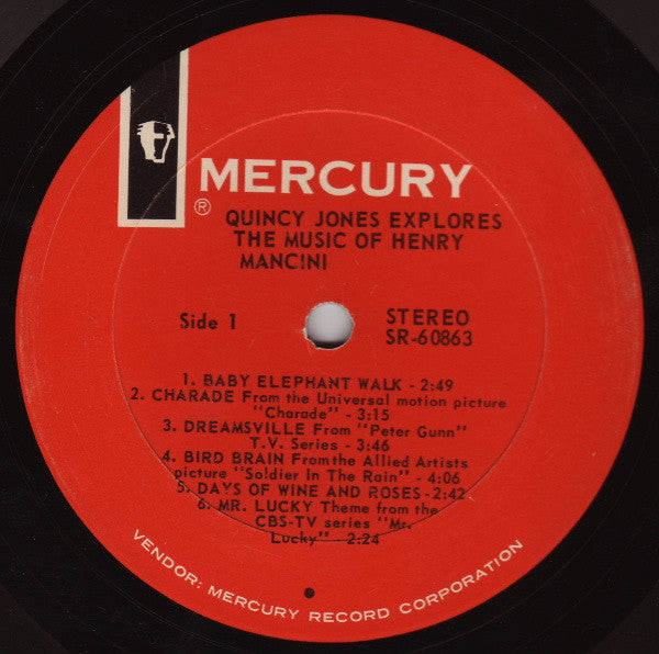 Quincy Jones - Quincy Jones Explores The Music Of Henry Mancini - LP