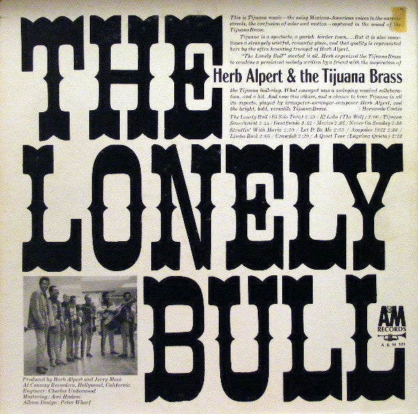 Herb Alpert & The Tijuana Brass - The Lonely Bull - LP