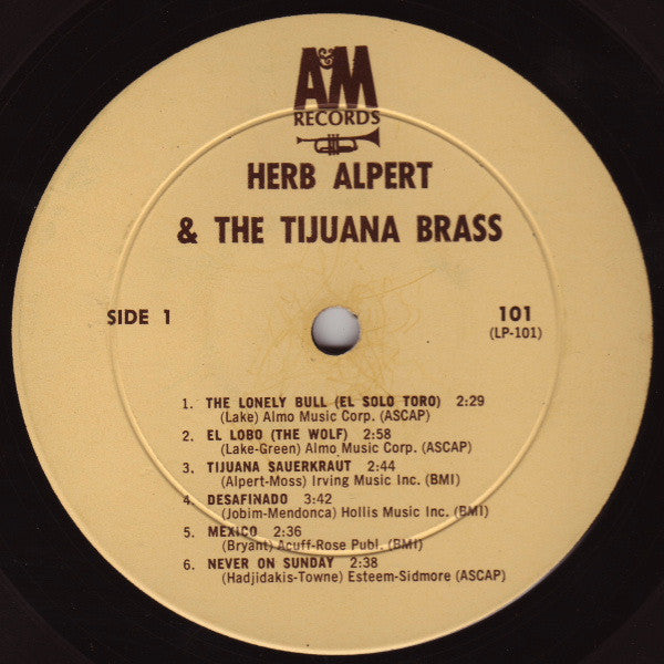 Herb Alpert & The Tijuana Brass - The Lonely Bull - LP
