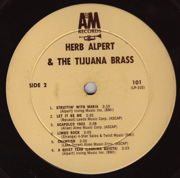 Herb Alpert & The Tijuana Brass - The Lonely Bull - LP