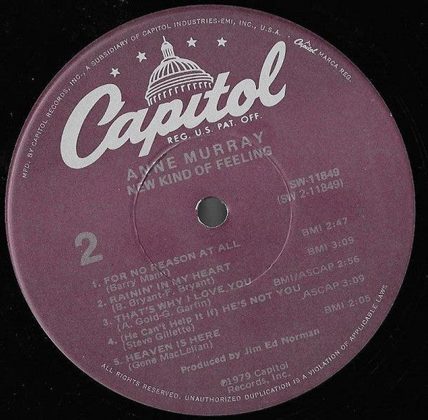Anne Murray - New Kind Of Feeling - LP