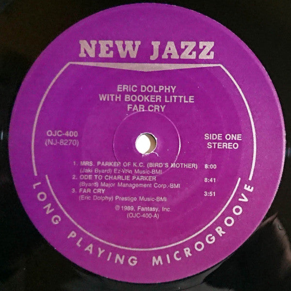 Eric Dolphy With Booker Little - Far Cry - LP