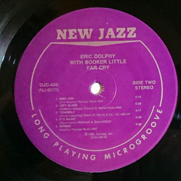 Eric Dolphy With Booker Little - Far Cry - LP