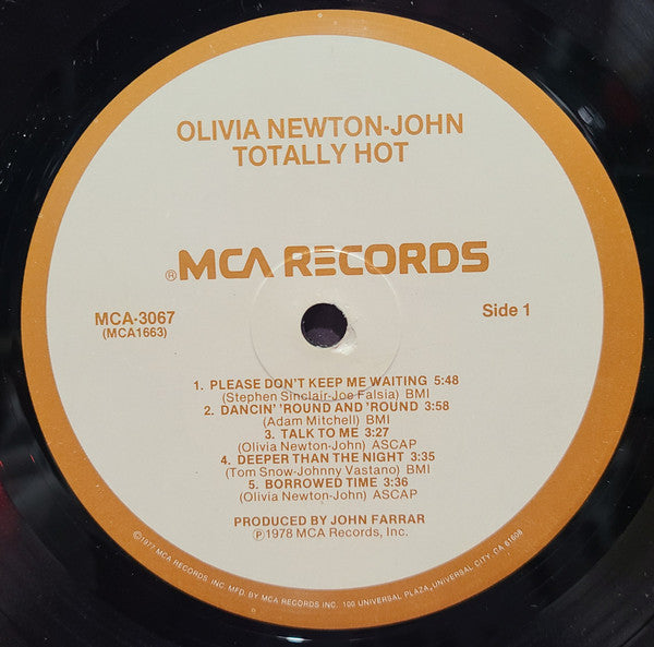 Olivia Newton-John - Totally Hot - LP
