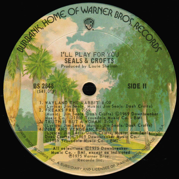 Seals & Crofts - I'll Play For You - LP
