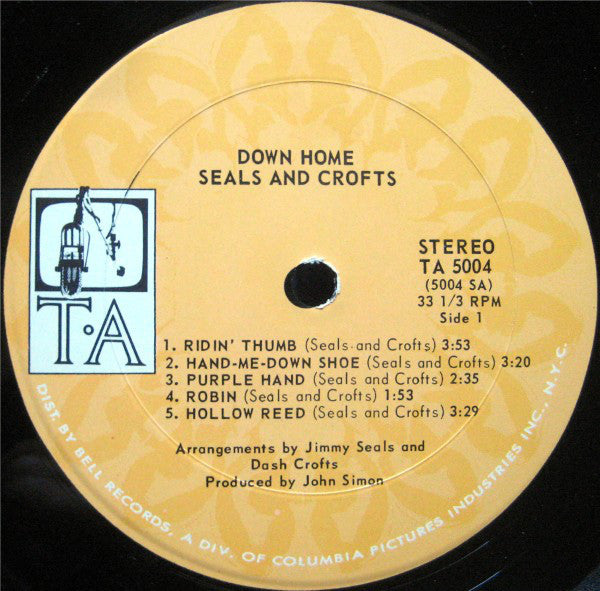 Seals & Crofts - Down Home - LP