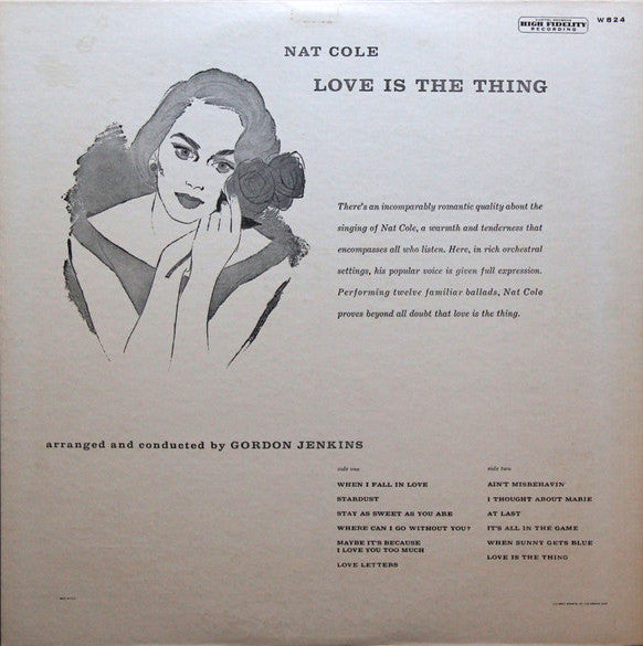 Nat "King" Cole* - Love Is The Thing - LP