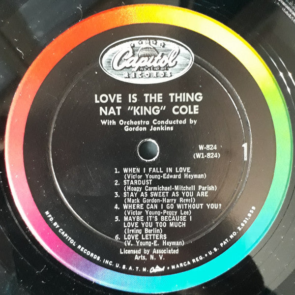Nat "King" Cole* - Love Is The Thing - LP