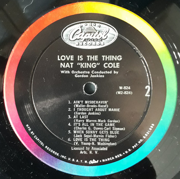 Nat "King" Cole* - Love Is The Thing - LP