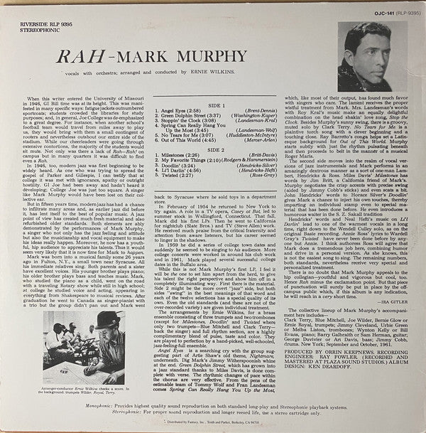 Mark Murphy - Rah - LP
