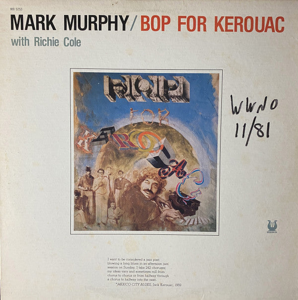 Mark Murphy - Bop For Kerouac - LP