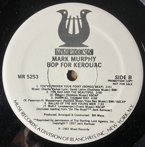Mark Murphy - Bop For Kerouac - LP