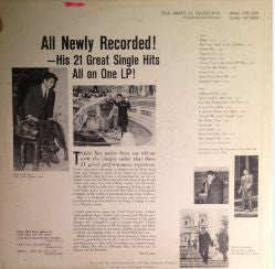 Paul Anka - Paul Anka's 21 Golden Hits - LP