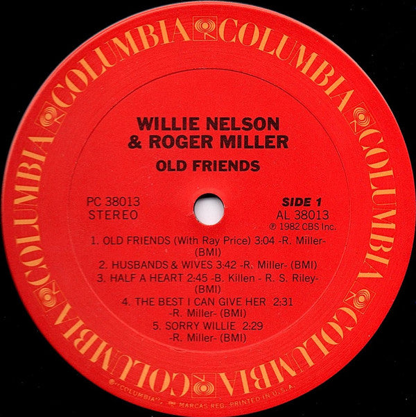 Willie Nelson & Roger Miller - Old Friends - LP