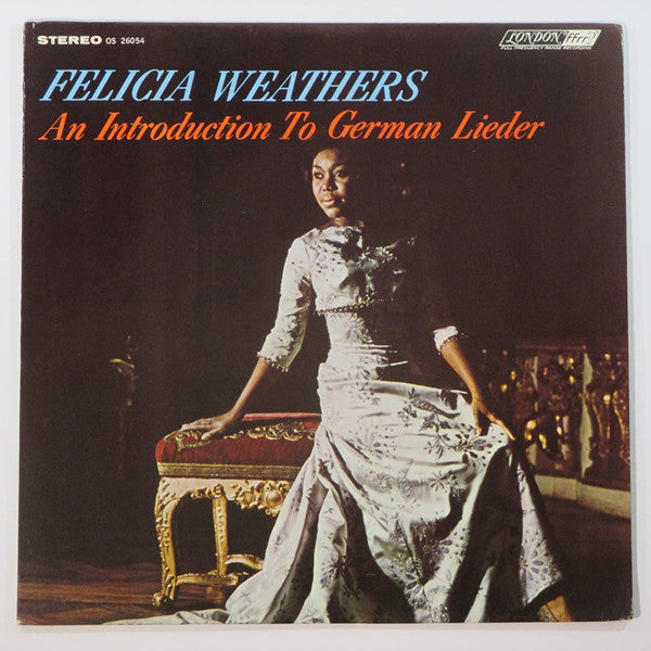 Felicia Weathers - An Introduction To German Lieder - LP