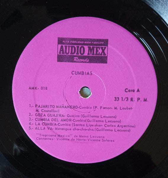 Tropicana Mexico De Memo Lecuona - Cumbias - LP