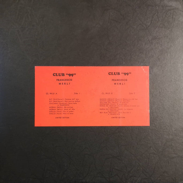 Francesco Merli - Francesco Merli - LP