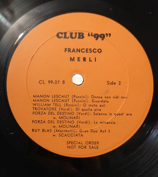 Francesco Merli - Francesco Merli - LP