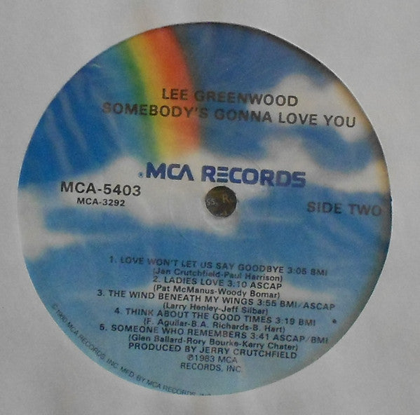 Lee Greenwood - Somebody's Gonna Love You - LP