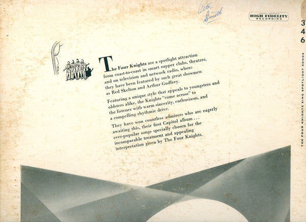 The Four Knights - The Four Knights Sing Spotlight Songs - LP