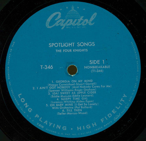 The Four Knights - The Four Knights Sing Spotlight Songs - LP