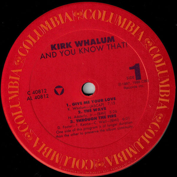 Kirk Whalum - And You Know That!