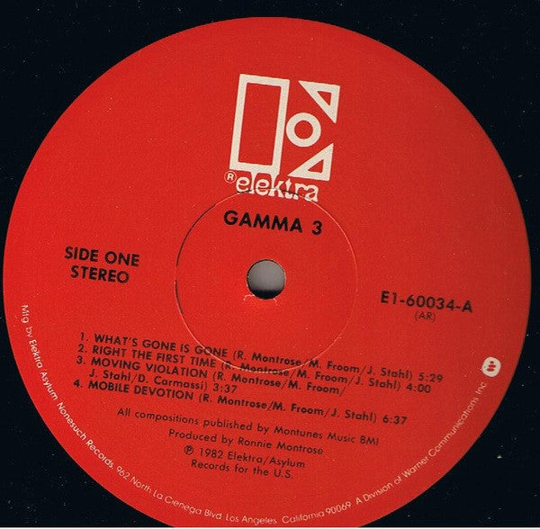 Gamma (5) - Gamma 3 - LP