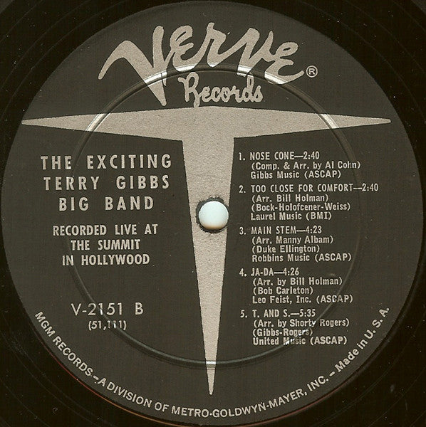 Terry Gibbs Big Band - The Exciting Terry Gibbs Big Band - LP
