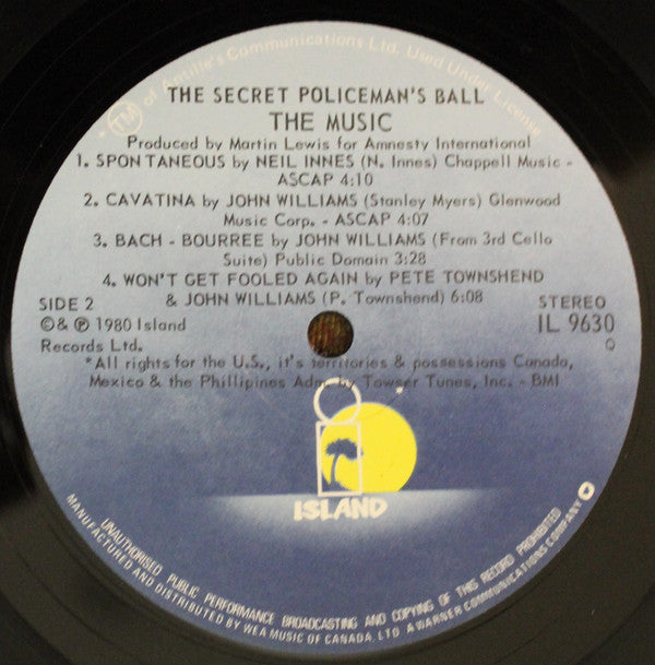Various - The Secret Policeman's Ball - The Music - LP