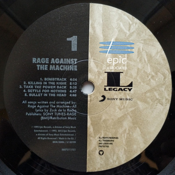 Rage Against The Machine - Rage Against The Machine - LP