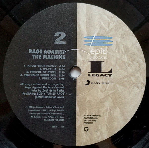 Rage Against The Machine - Rage Against The Machine - LP