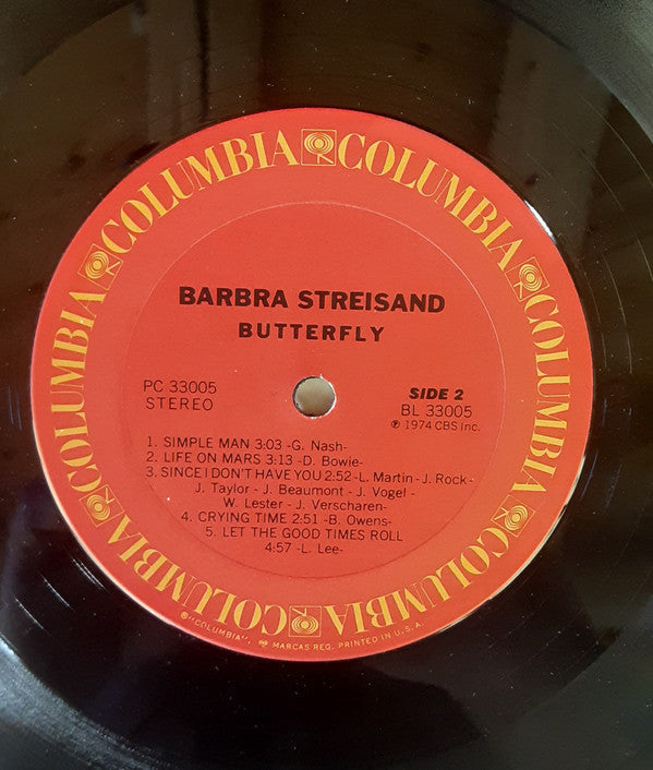 Barbra Streisand - ButterFly - LP
