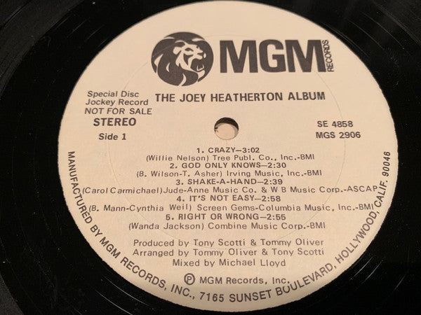 Joey Heatherton - The Joey Heatherton Album - LP