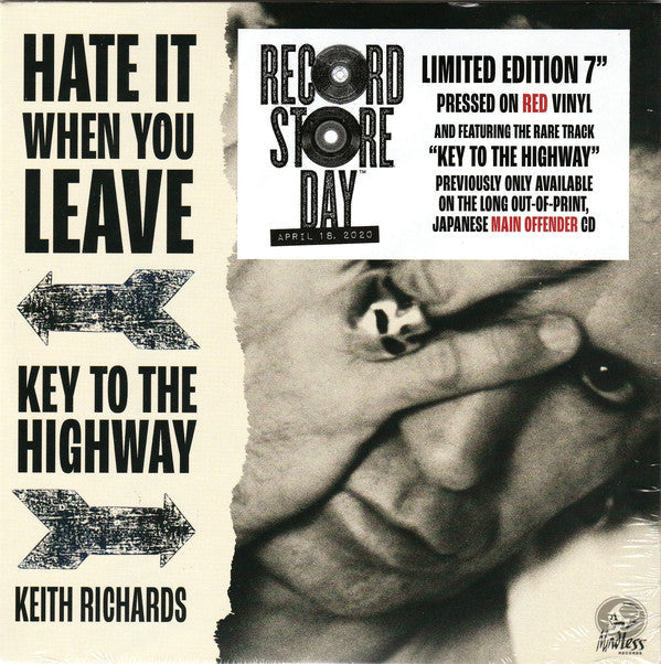 Keith Richards - Hate It When You Leave / Key To The Highway - LP