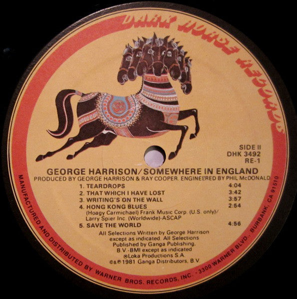 George Harrison - Somewhere In England - LP