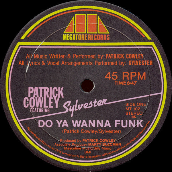 Patrick Cowley Featuring Sylvester - Do Ya Wanna Funk - LP