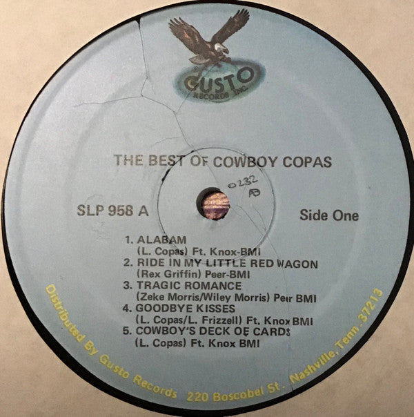 Cowboy Copas - The Best Of Cowboy Copas - LP