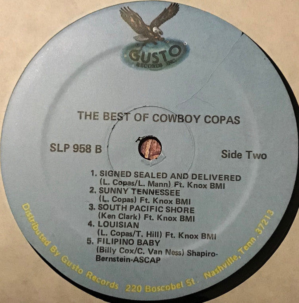 Cowboy Copas - The Best Of Cowboy Copas - LP
