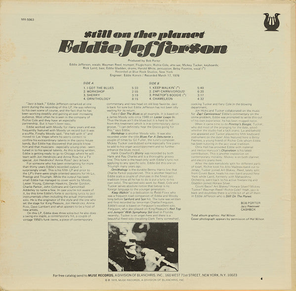 Eddie Jefferson - Still On The Planet - LP
