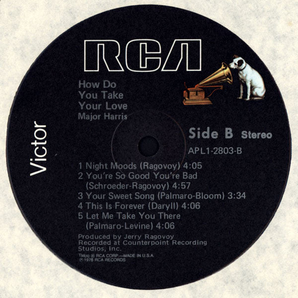 Major Harris - How Do You Take Your Love - LP