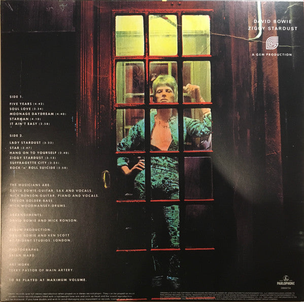 David Bowie - The Rise And Fall Of Ziggy Stardust And The Spiders From Mars - LP